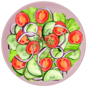 Salad A big salad on a plate